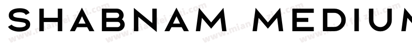 Shabnam Medium字体转换